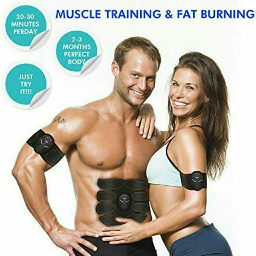Abs Stimulator, Portable Muscle Trainer with Rhyth